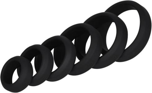 Penis Ring with 6 Different Sizes – Silicone Cock Rings for Men & Couples to Enhance Pleasure & Performance